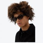 Cat-Eye Sunglasses Black - Image 4